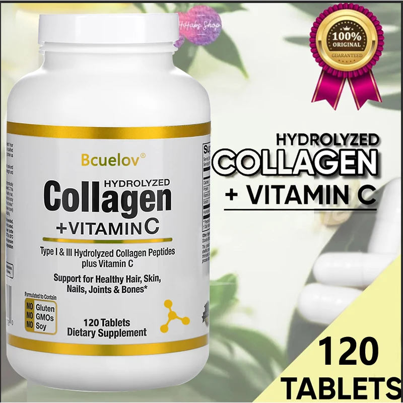 Collagen Peptide Powder - bcuelov Gehydrolyseerde collageenpeptiden - Voedingssupplement voor