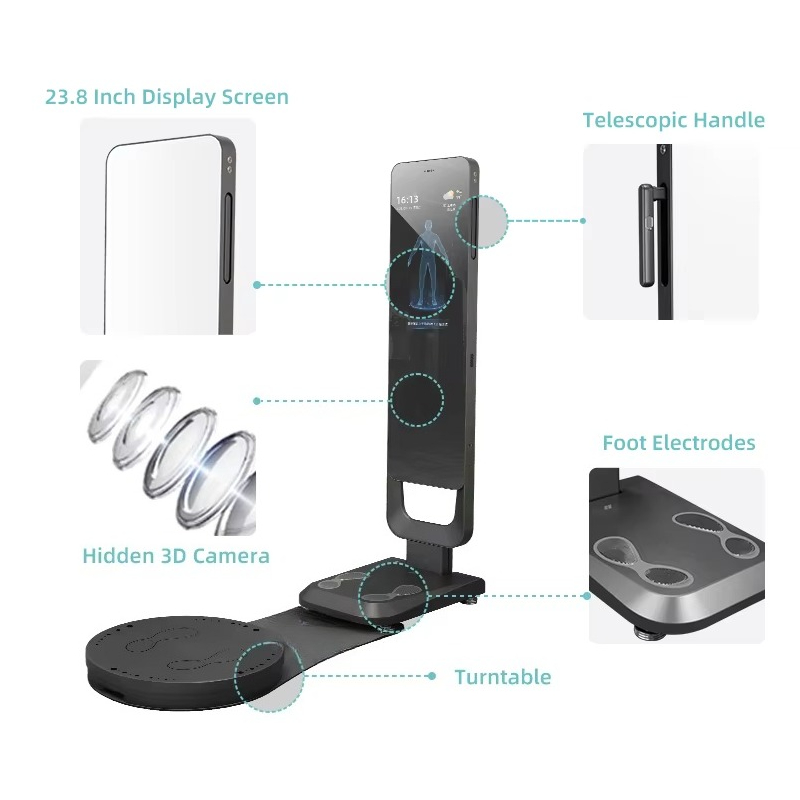 The Nutrition Fitness - Smart Fitness Mirror Body Scanner Voedingsanalysator