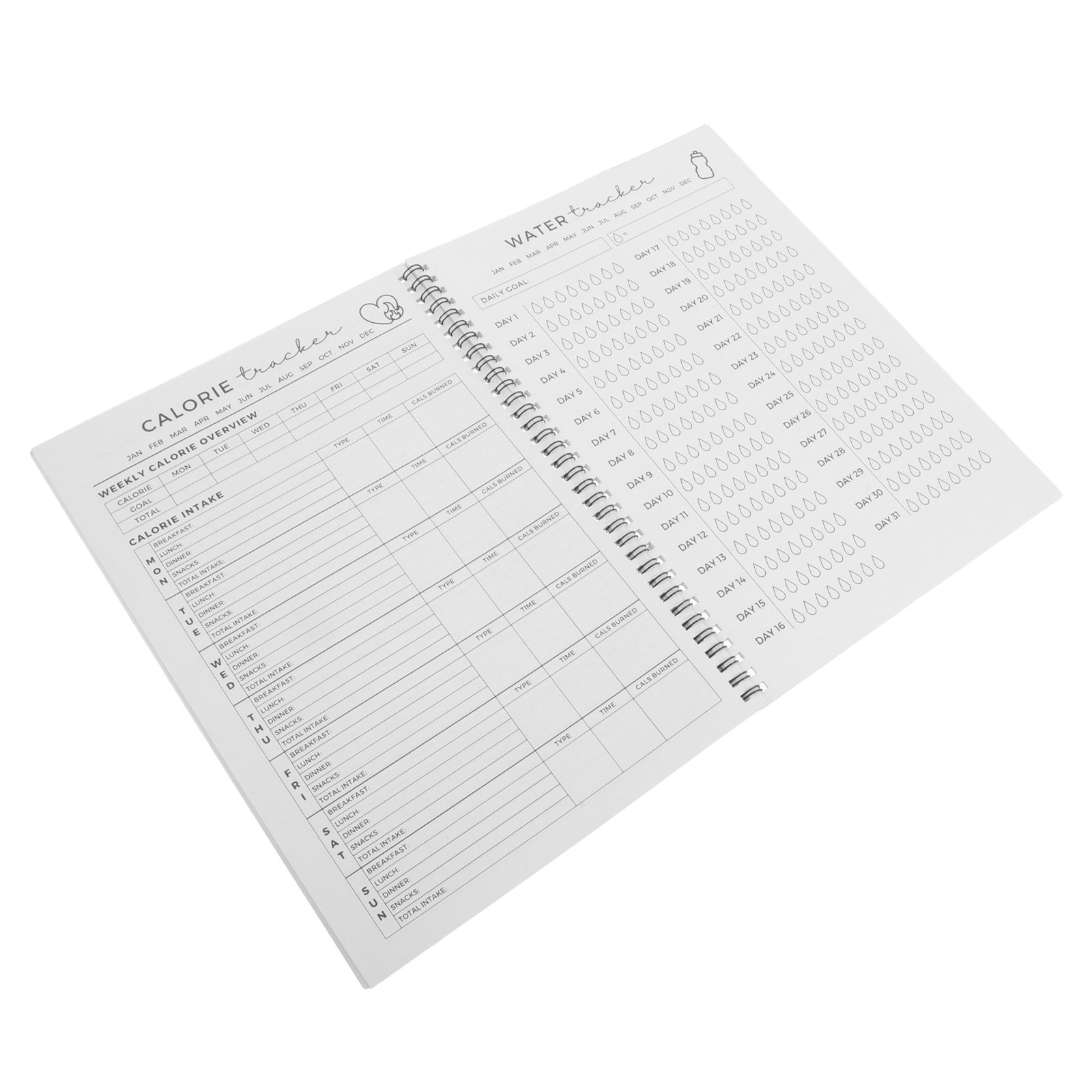 The Nutrition Fitness - Fitnessplanner Fitness Workout Dagboek 11.7x8.5 Workout