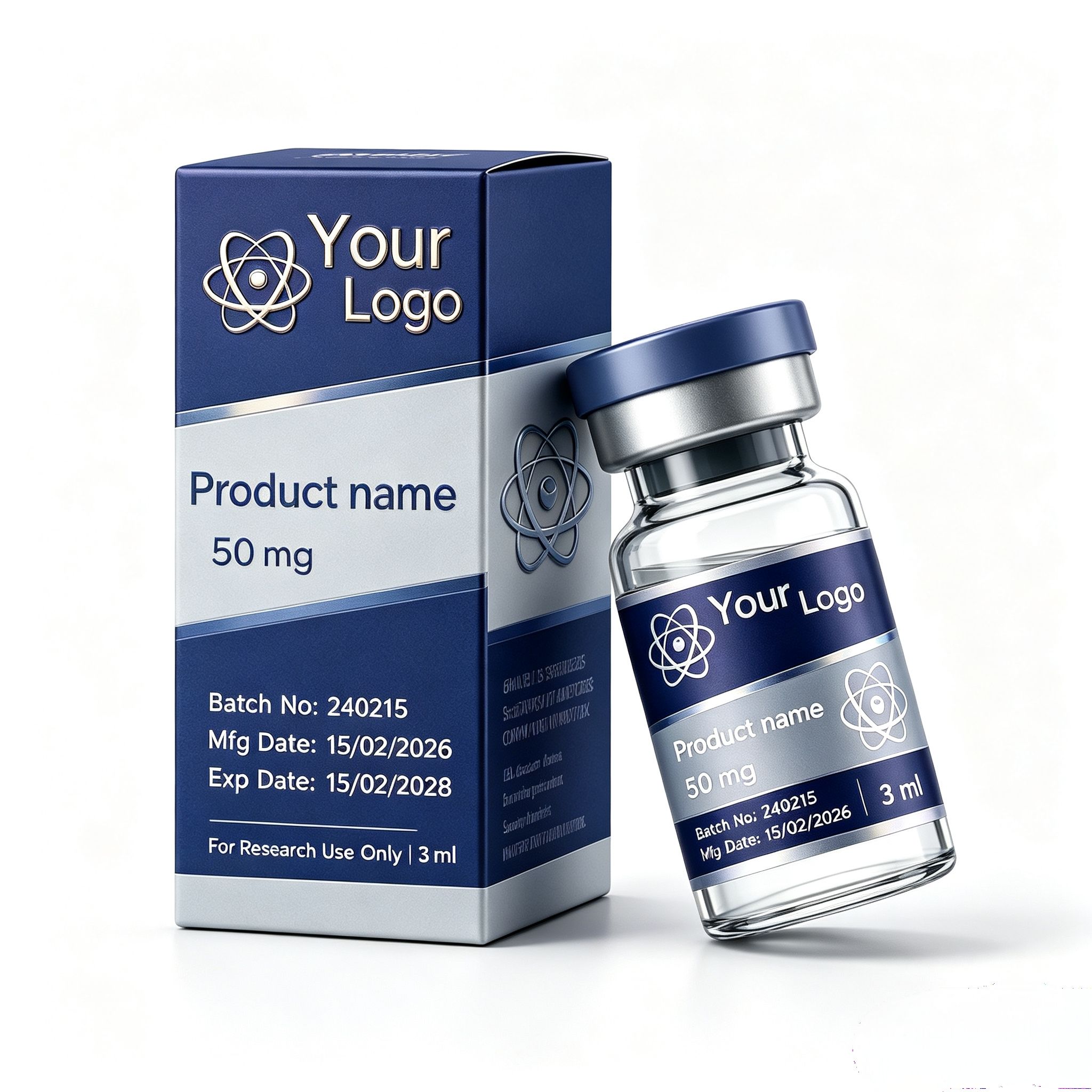 Op maat gemaakte peptide-vial  - The Nutrition Fitness recensie en prijs
