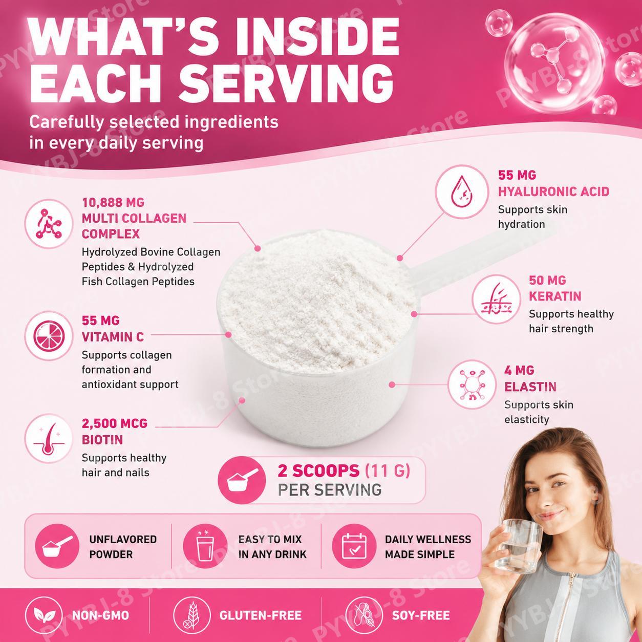 SoloTree Multi Collageen Pepti - Collagen Peptide Powder recensie en prijs
