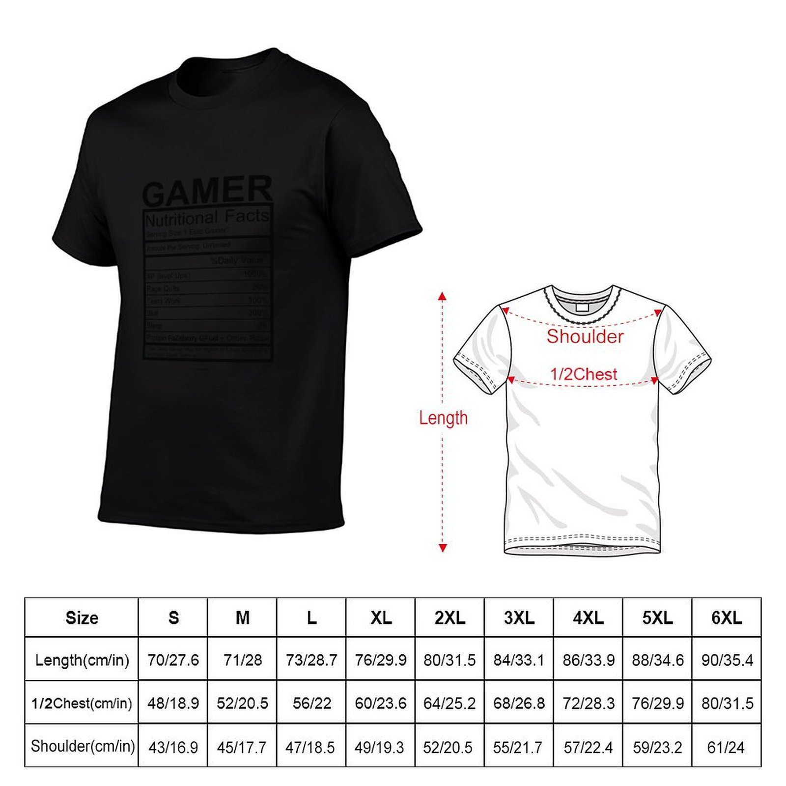 Gamer Nutritional Facts Chart  - The Nutrition Fitness recensie en prijs
